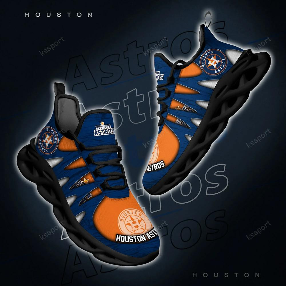 Houston Astros Max Soul Shoes, Running Sneakers - Famjoys Houston Astros Max Soul Shoes, Running Sneakers - Famjoys