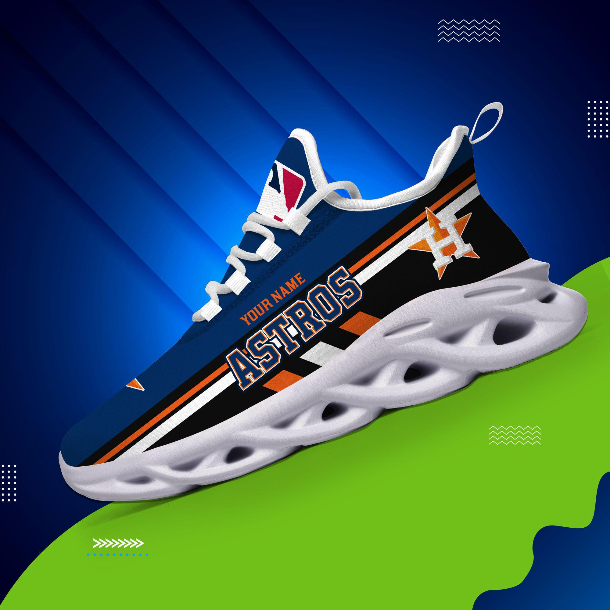 Houston Astros Max Soul Sneaker - Famjoys Houston Astros Max Soul Sneaker - Famjoys
