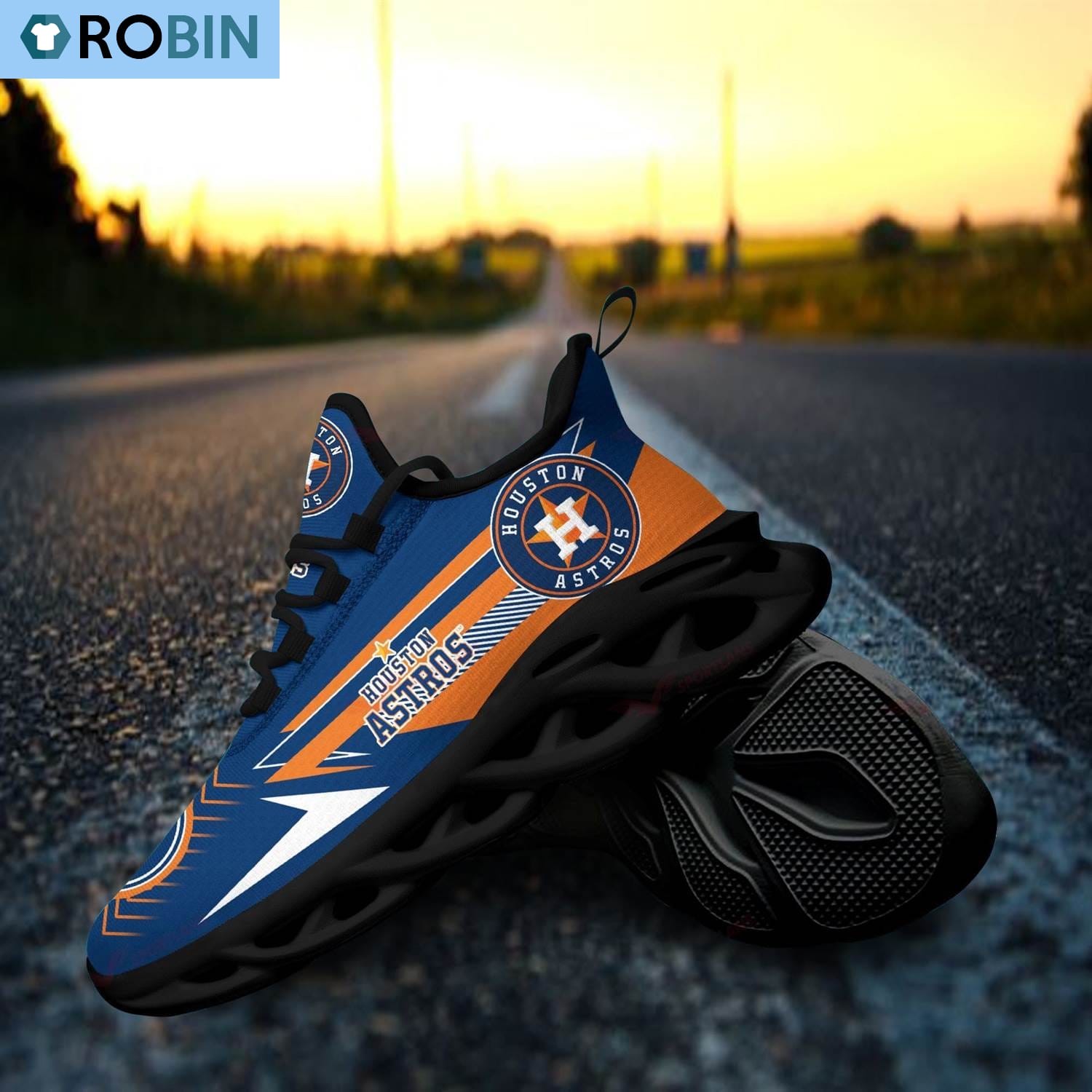 Houston Astros Sneakers Sneakers - Famjoys Houston Astros Sneakers Sneakers - Famjoys