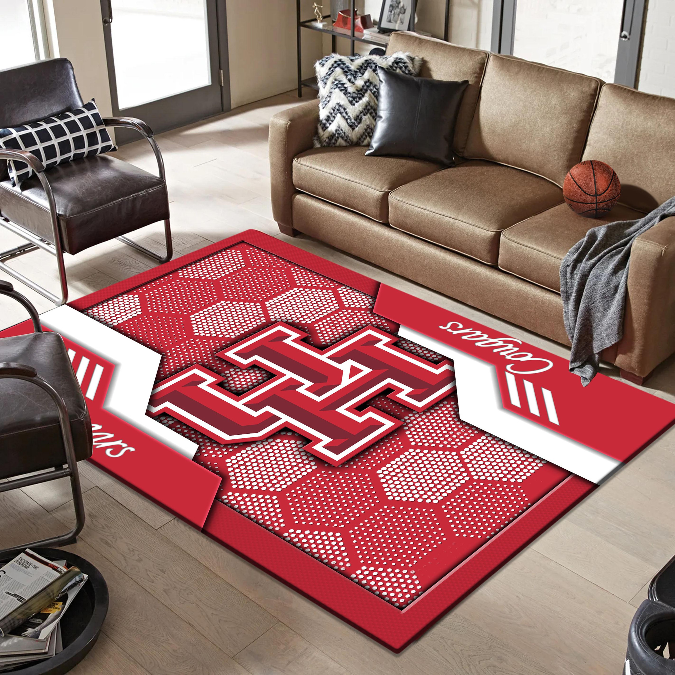 Houston Cougars Area Rugs 3728 - Famjoys Houston Cougars Area Rugs 3728 - Famjoys