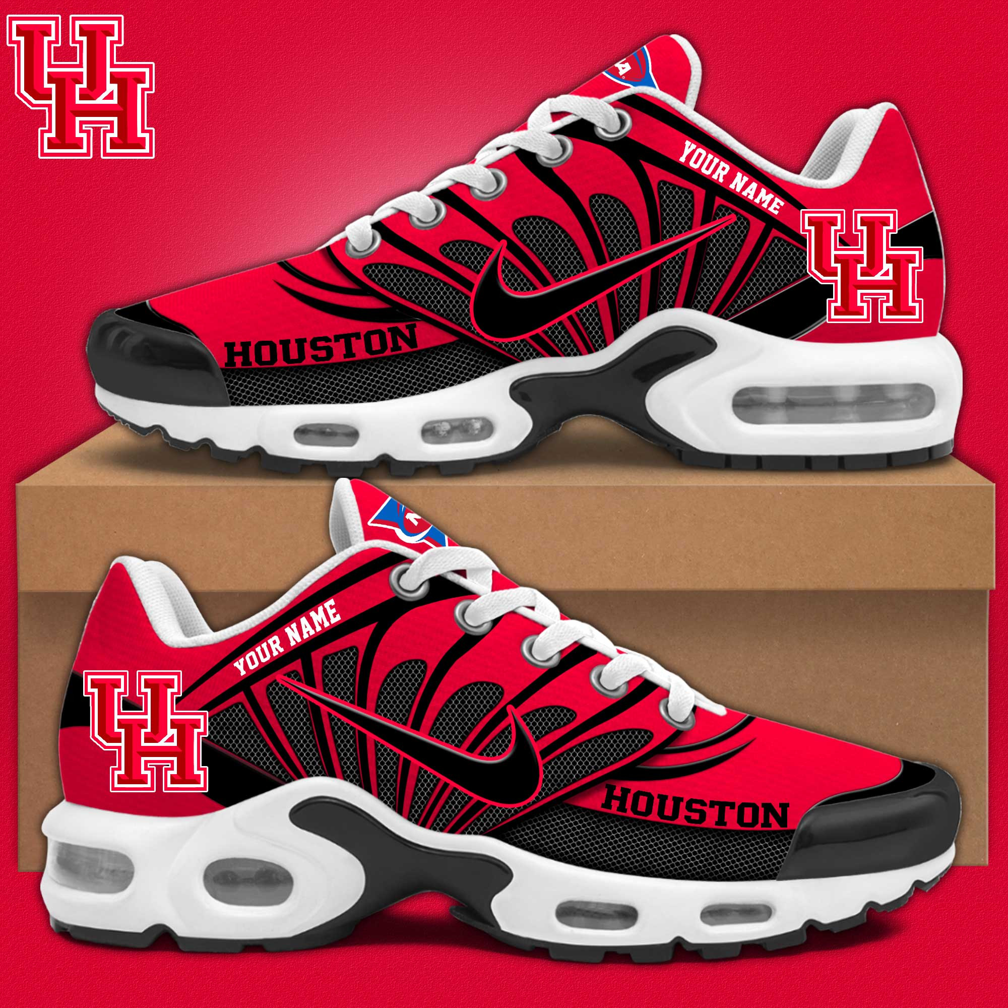 Houston Cougars Personalized Shoes S516508 - Famjoys Houston Cougars Personalized Shoes S516508 - Famjoys