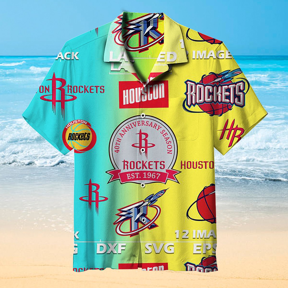 Houston Rockets Hawaiian Shirt - Famjoys Houston Rockets Hawaiian Shirt - Famjoys