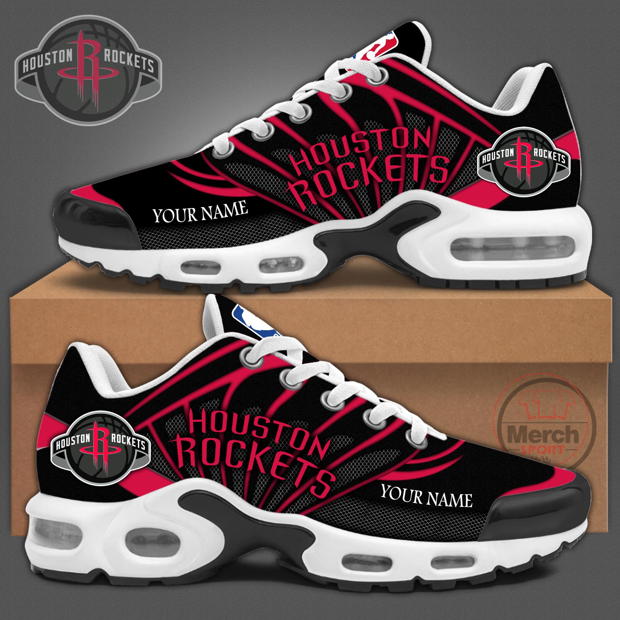 Houston Rockets Personalized Sneakers