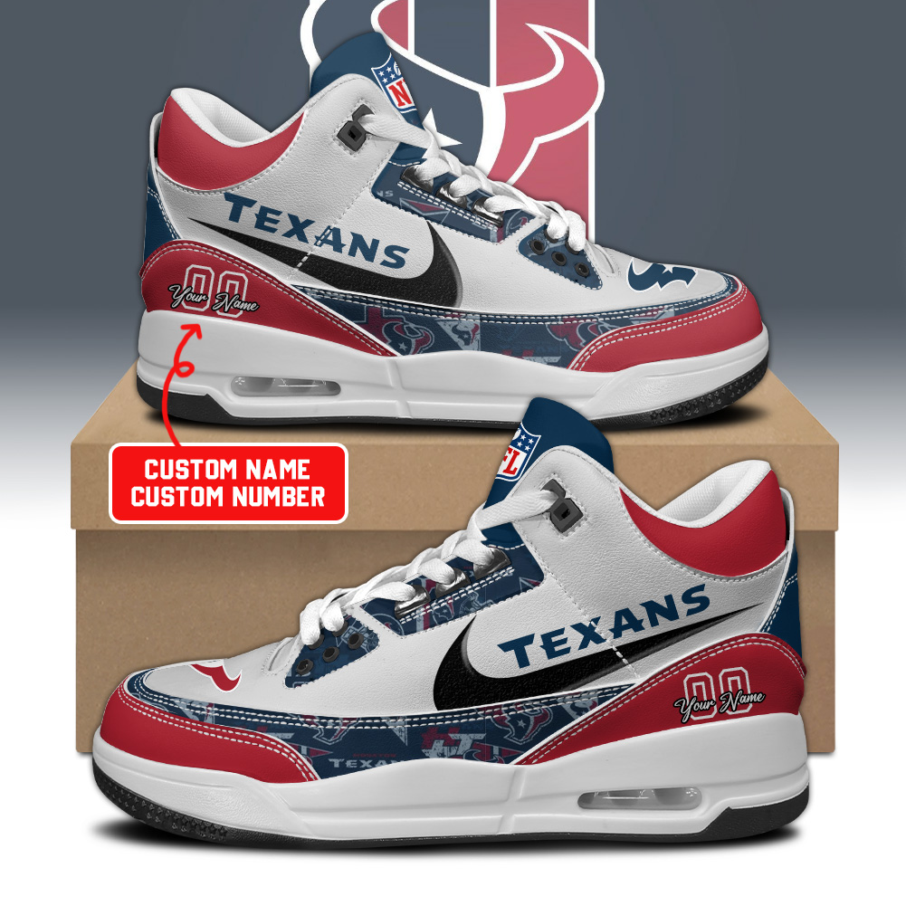 Houston Texan Personalized Shoes - Famjoys Houston Texan Personalized Shoes - Famjoys
