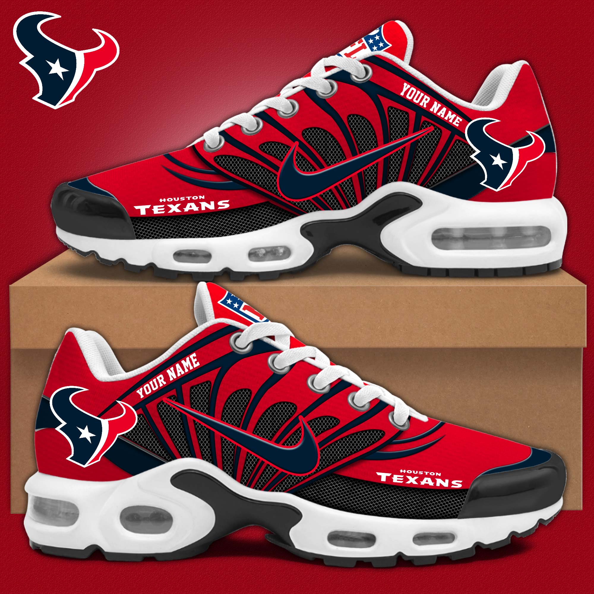 Houston Texan Sneakers 2024 - Famjoys Houston Texan Sneakers 2024 - Famjoys