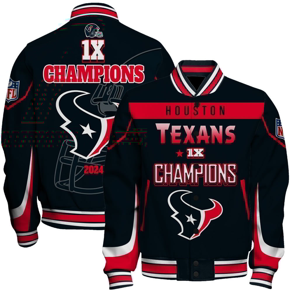 Houston Texans 1X Super Bowl Champions Style Varsity Jacket - Famjoys Houston Texans 1X Super Bowl Champions Style Varsity Jacket - Famjoys