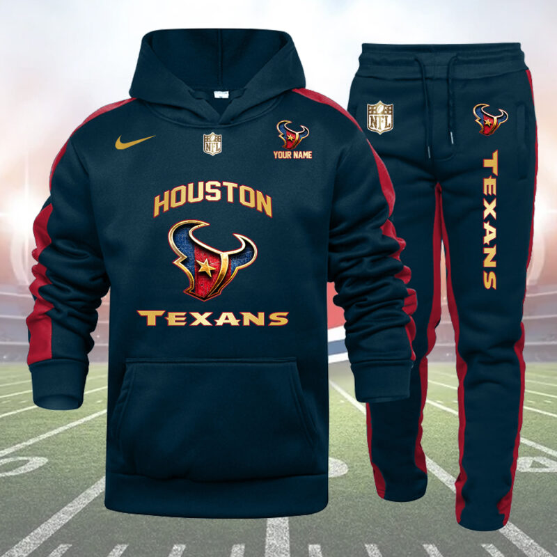 Houston Texans-32 Teams Personlized Golden Logo Hoodie Set-SP11012473ID03 - Famjoys Houston Texans-32 Teams Personlized Golden Logo Hoodie Set-SP11012473ID03 - Famjoys