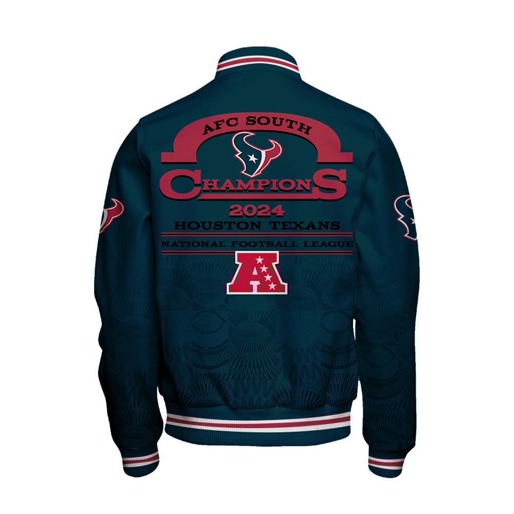 Houston Texans AFC South Champions A Legend Is Being Written Varsity Jacket - Famjoys Houston Texans AFC South Champions A Legend Is Being Written Varsity Jacket - Famjoys