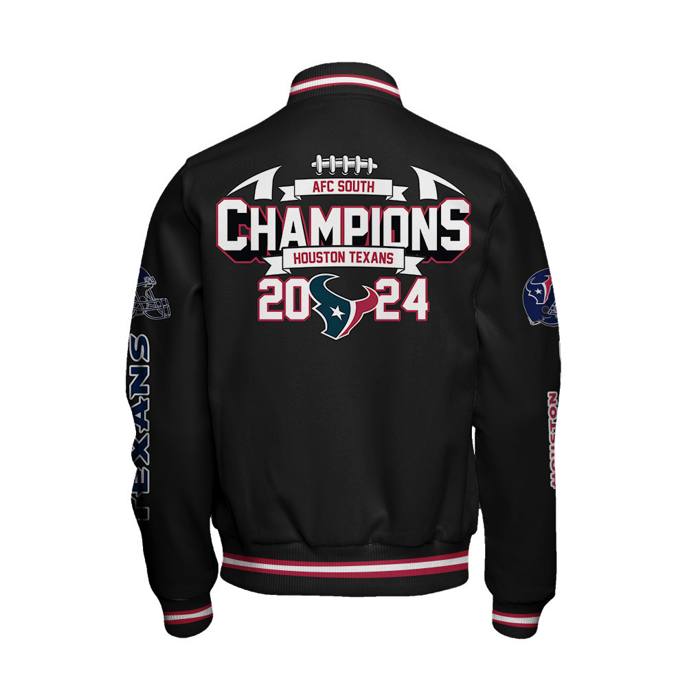 Houston Texans AFC South Champions New Design Varsity Jacket - Famjoys Houston Texans AFC South Champions New Design Varsity Jacket - Famjoys