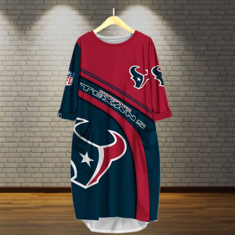 Houston Texans All Over Print Caftan3389 - Famjoys Houston Texans All Over Print Caftan3389 - Famjoys