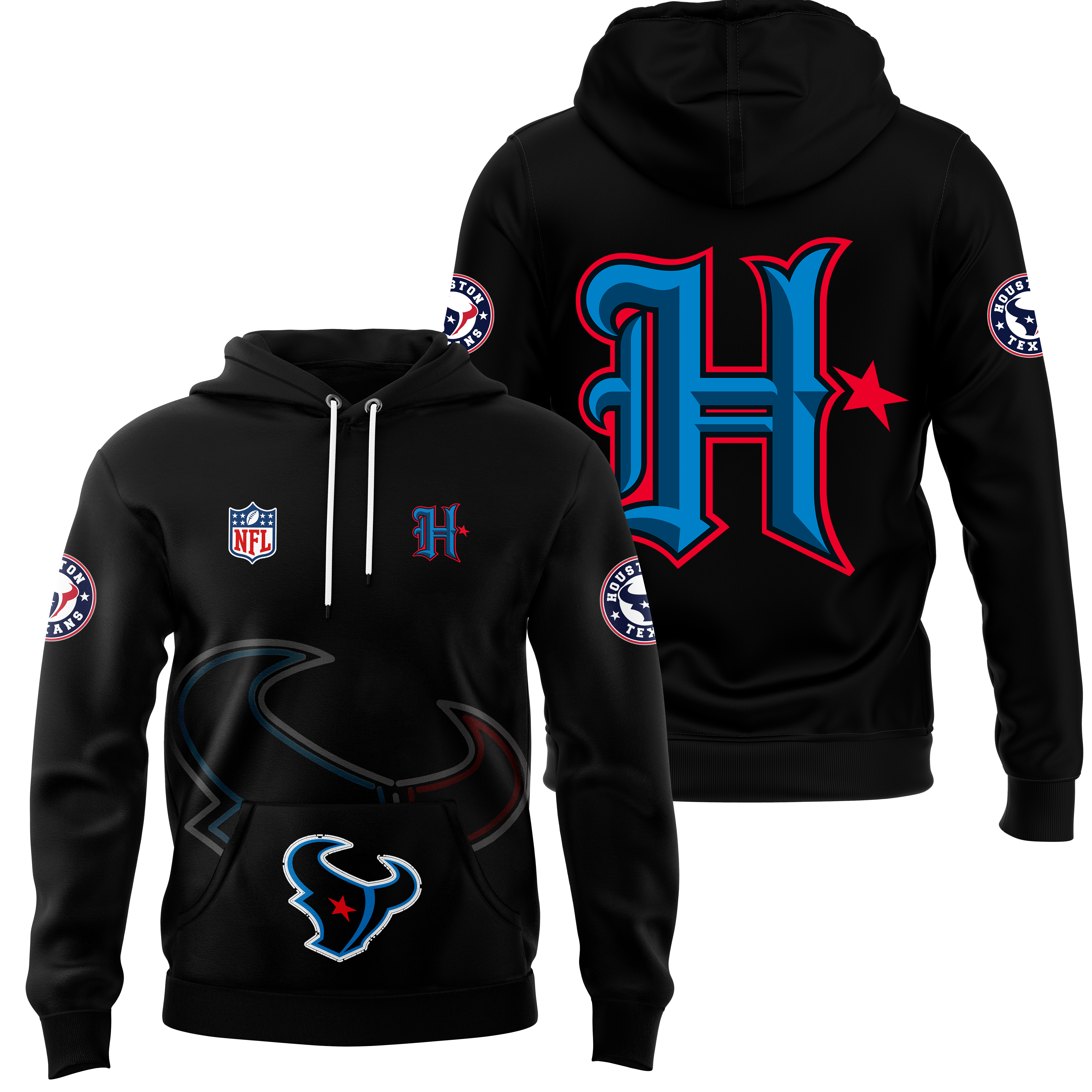 Houston Texans Alternate Helmet Pullover Hoodie - Famjoys Houston Texans Alternate Helmet Pullover Hoodie - Famjoys
