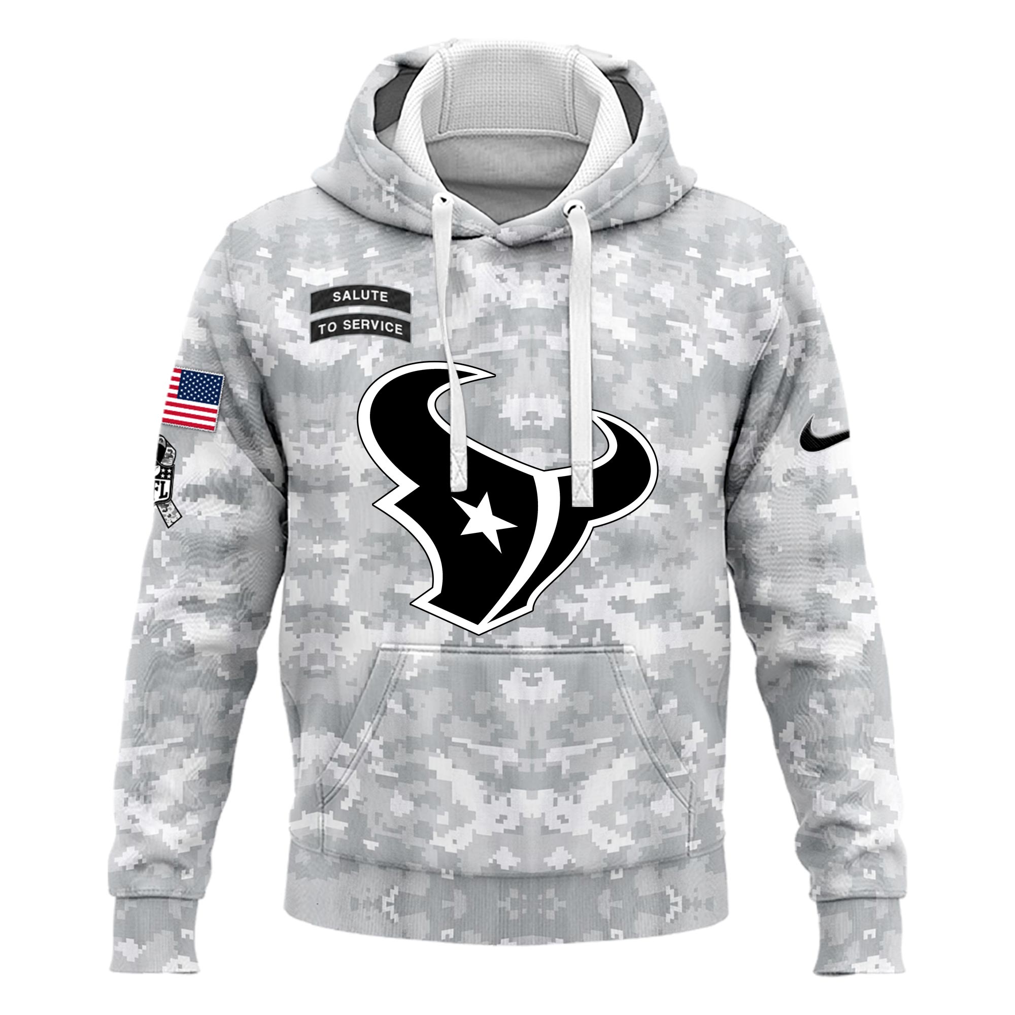 Houston Texans Arctic Camo Salute to Service Club Hoodie 2024 - Famjoys Houston Texans Arctic Camo Salute to Service Club Hoodie 2024 - Famjoys