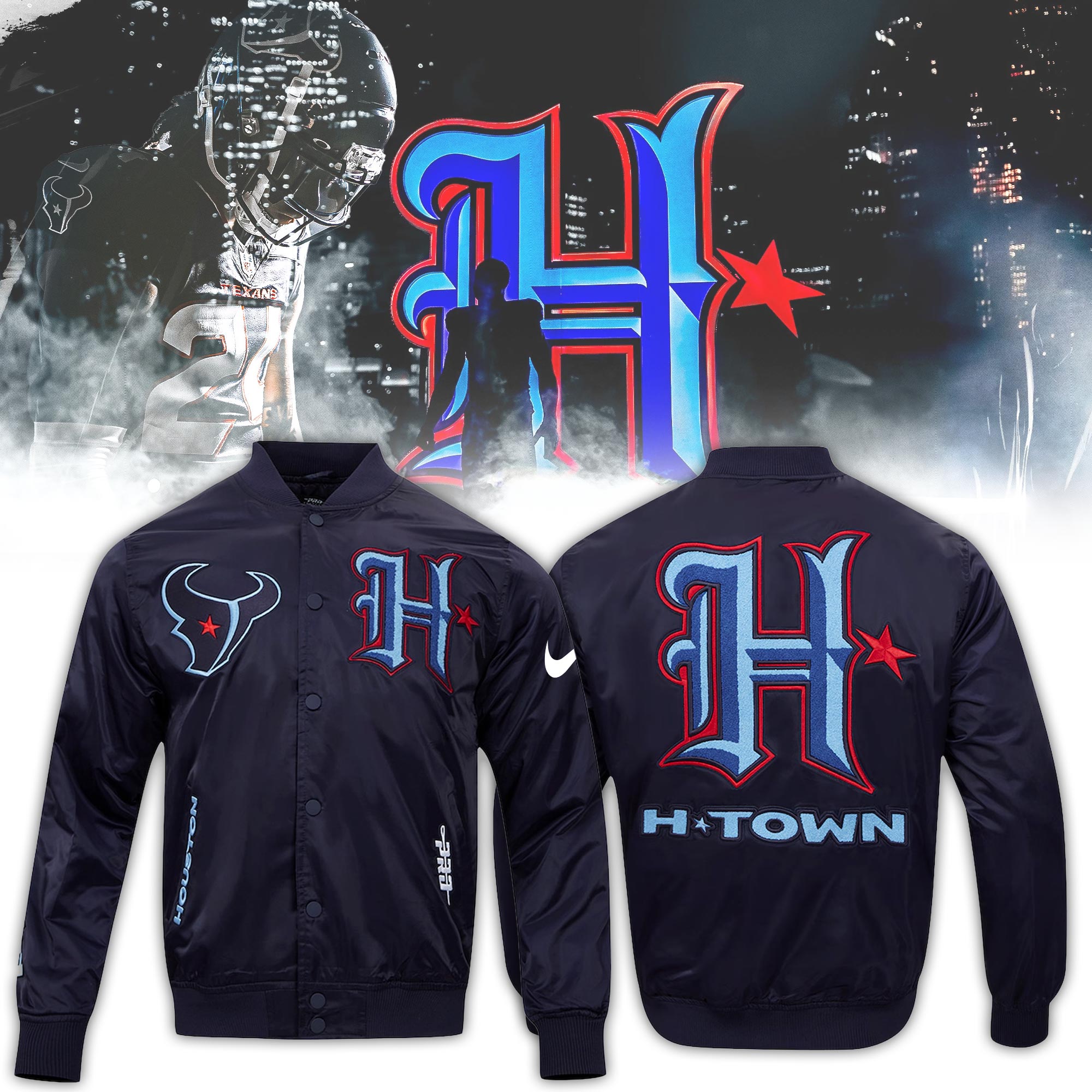 Houston Texans BOMBER - Famjoys Houston Texans BOMBER - Famjoys