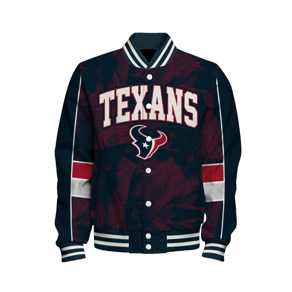 Houston Texans - Cheering Symbols Unisex Varsity Jacket - Famjoys Houston Texans - Cheering Symbols Unisex Varsity Jacket - Famjoys