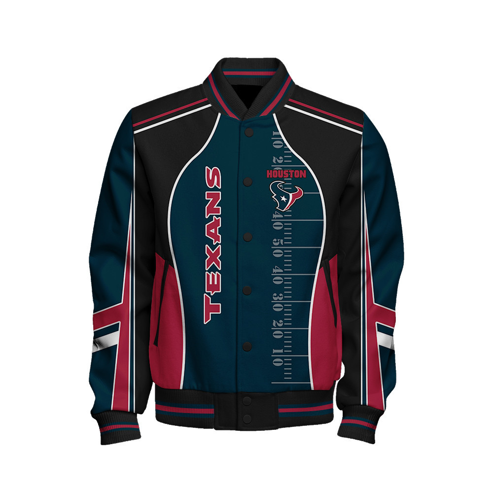 Houston Texans - Classic And Modern Unisex Varsity Jacket - Famjoys Houston Texans - Classic And Modern Unisex Varsity Jacket - Famjoys