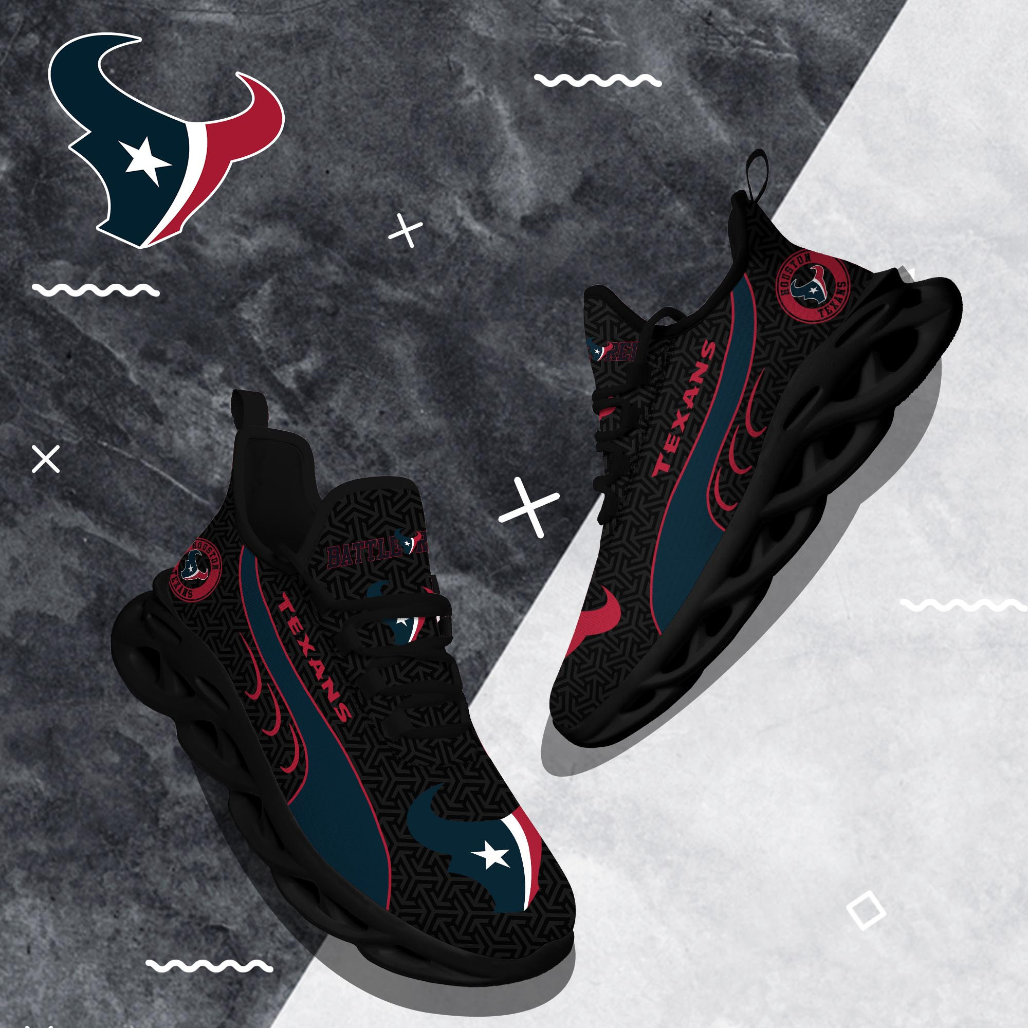 Houston Texans Clunky Shoes T-42107 - Famjoys Houston Texans Clunky Shoes T-42107 - Famjoys