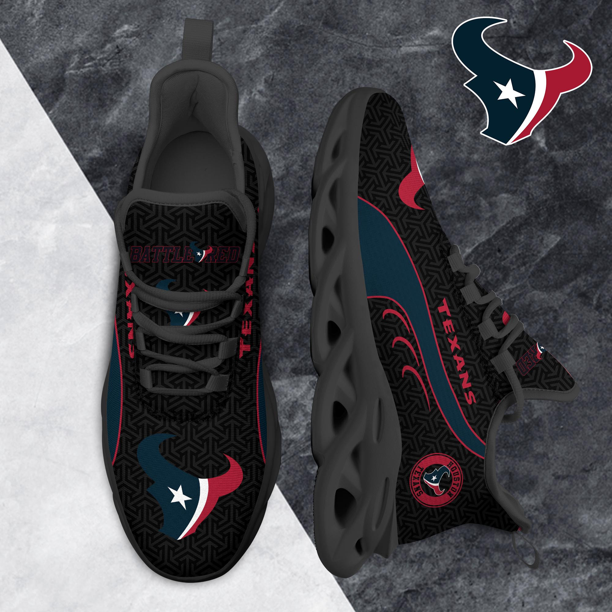 Houston Texans Clunky Shoes T-42107 - Famjoys Houston Texans Clunky Shoes T-42107 - Famjoys