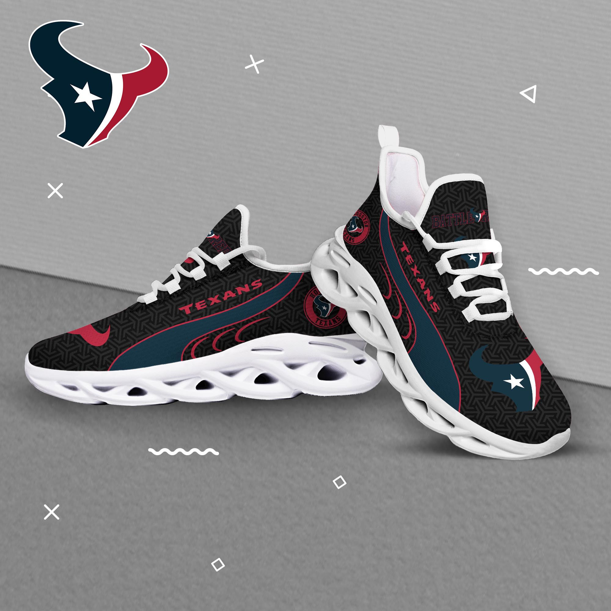 Houston Texans Clunky Shoes T-42107 - Famjoys Houston Texans Clunky Shoes T-42107 - Famjoys