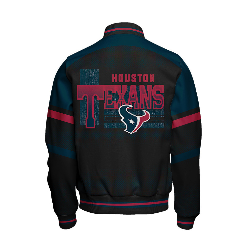 Houston Texans - Fearless Warrior Unisex Varsity Jacket - Famjoys Houston Texans - Fearless Warrior Unisex Varsity Jacket - Famjoys