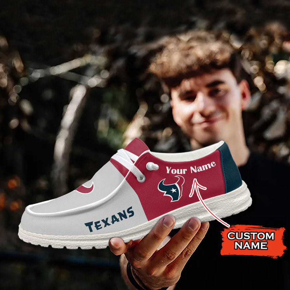 Houston Texans Hey Dude Sport Shoes - Famjoys Houston Texans Hey Dude Sport Shoes - Famjoys