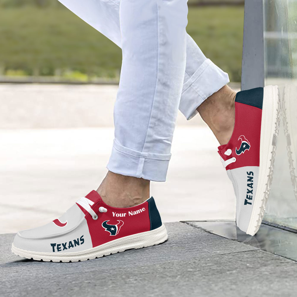 Houston Texans Hey Dude Sport Shoes - Famjoys Houston Texans Hey Dude Sport Shoes - Famjoys