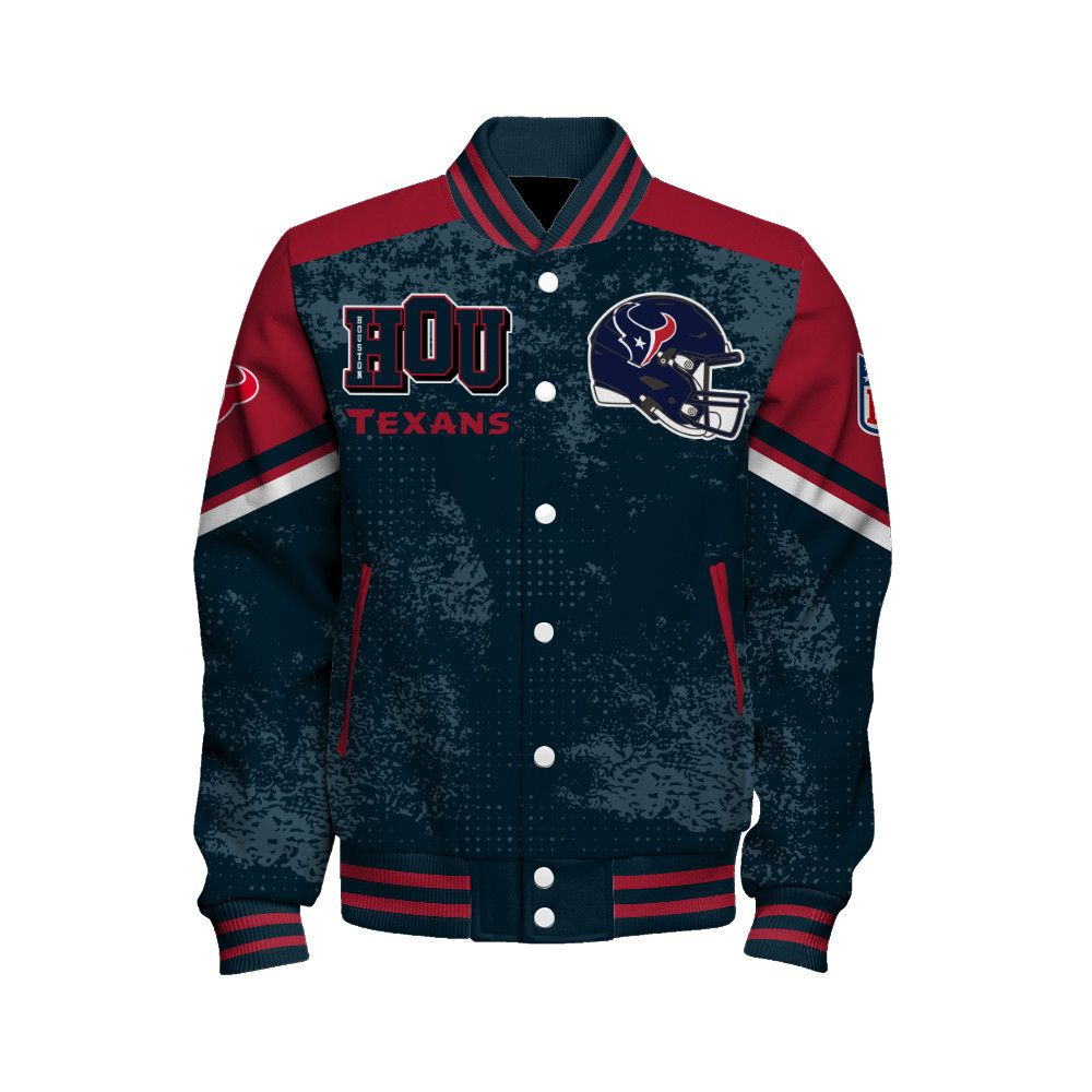 Houston Texans - Immortal Style Unisex Varsity Jacket - Famjoys Houston Texans - Immortal Style Unisex Varsity Jacket - Famjoys
