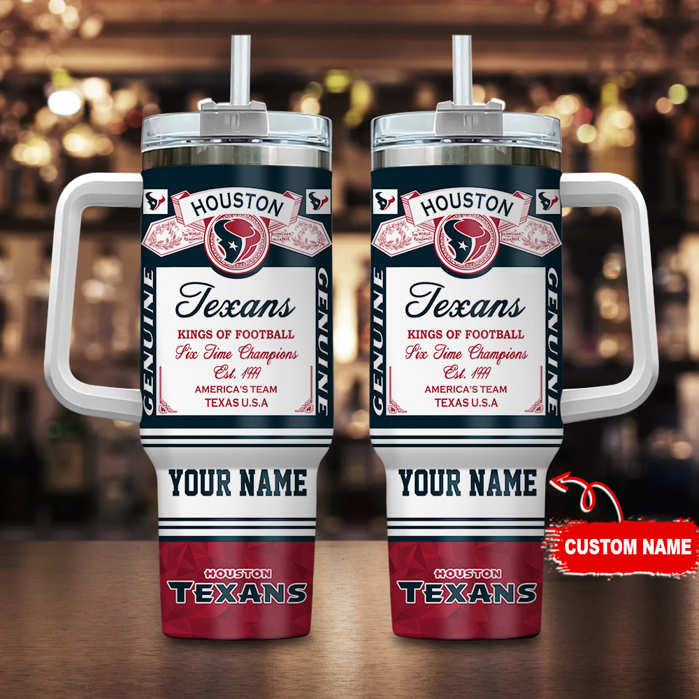 Houston Texans-Kings of Football Personalized Tumbler 40Oz-SP02012413ID06DS02 - Famjoys Houston Texans-Kings of Football Personalized Tumbler 40Oz-SP02012413ID06DS02 - Famjoys