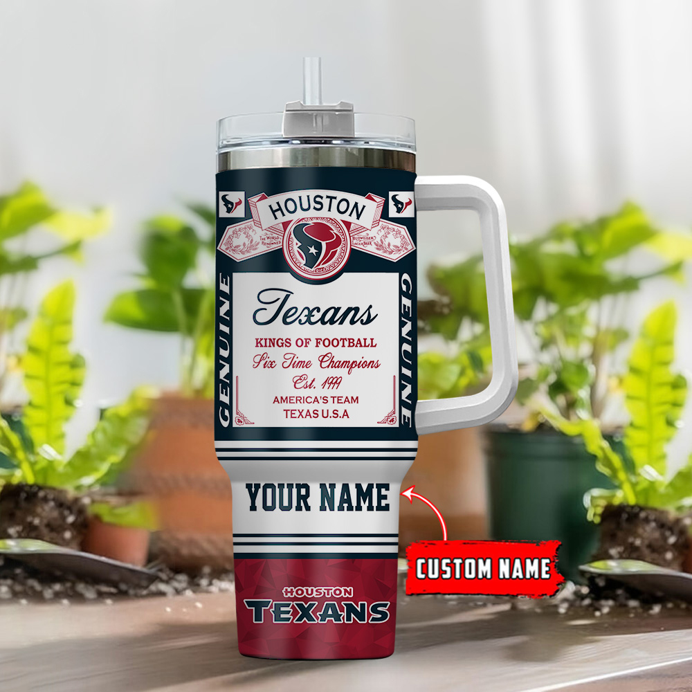 Houston Texans-Kings of Football Personalized Tumbler 40Oz-SP02012413ID06DS02 - Famjoys Houston Texans-Kings of Football Personalized Tumbler 40Oz-SP02012413ID06DS02 - Famjoys