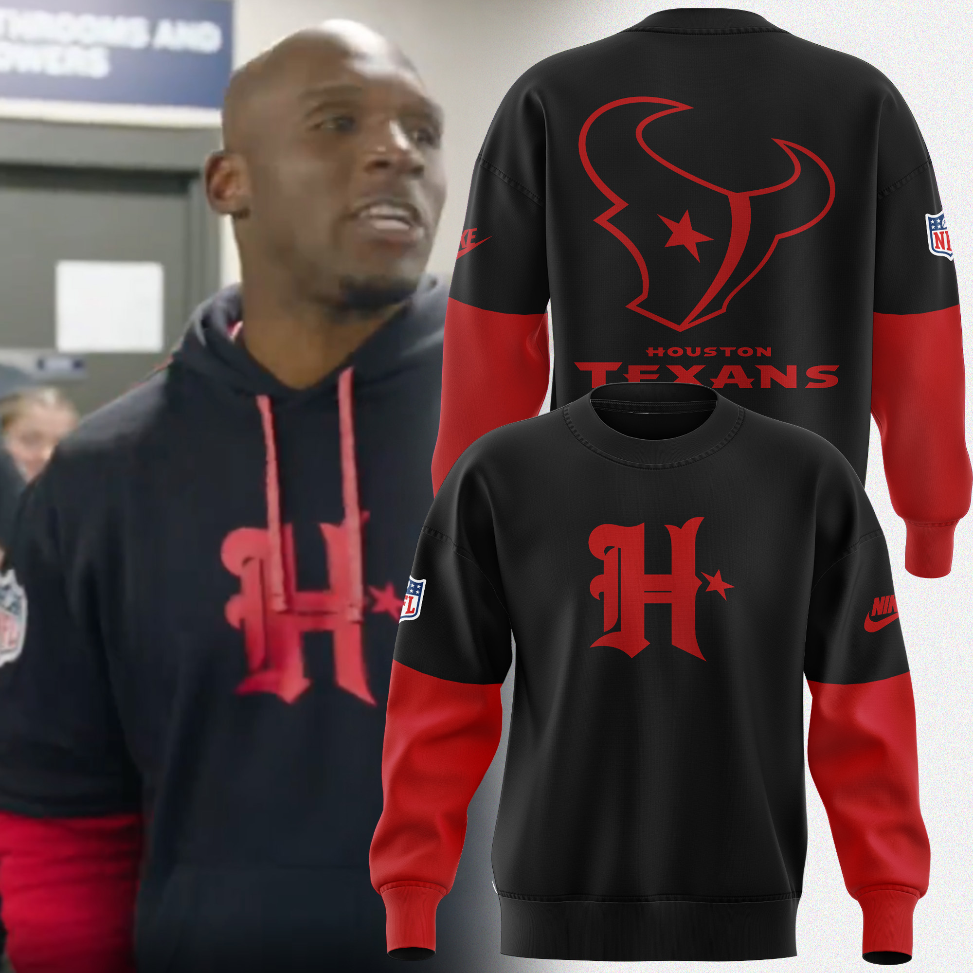 Houston Texans New Sweatershirt 2024 - Famjoys Houston Texans New Sweatershirt 2024 - Famjoys