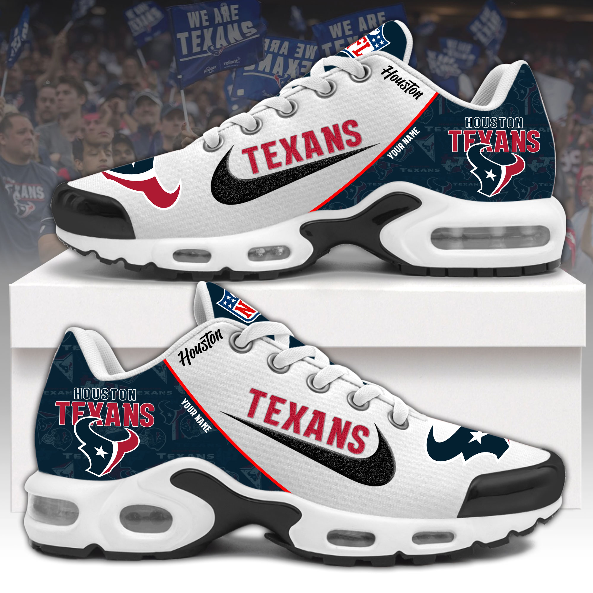 Houston Texans Personalize Sneaker Shoes 2024 - Famjoys Houston Texans Personalize Sneaker Shoes 2024 - Famjoys
