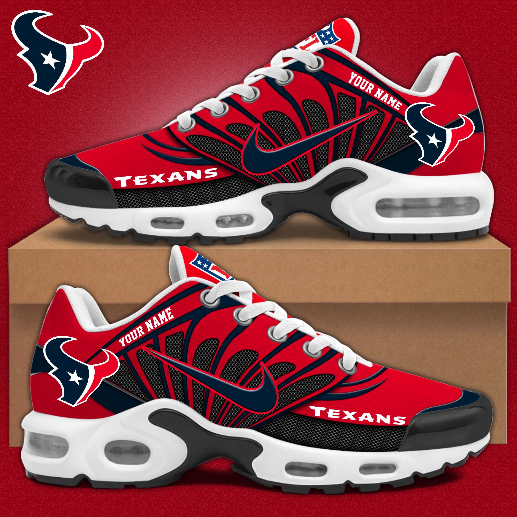 Houston Texans Personalized Shoes - Famjoys Houston Texans Personalized Shoes - Famjoys