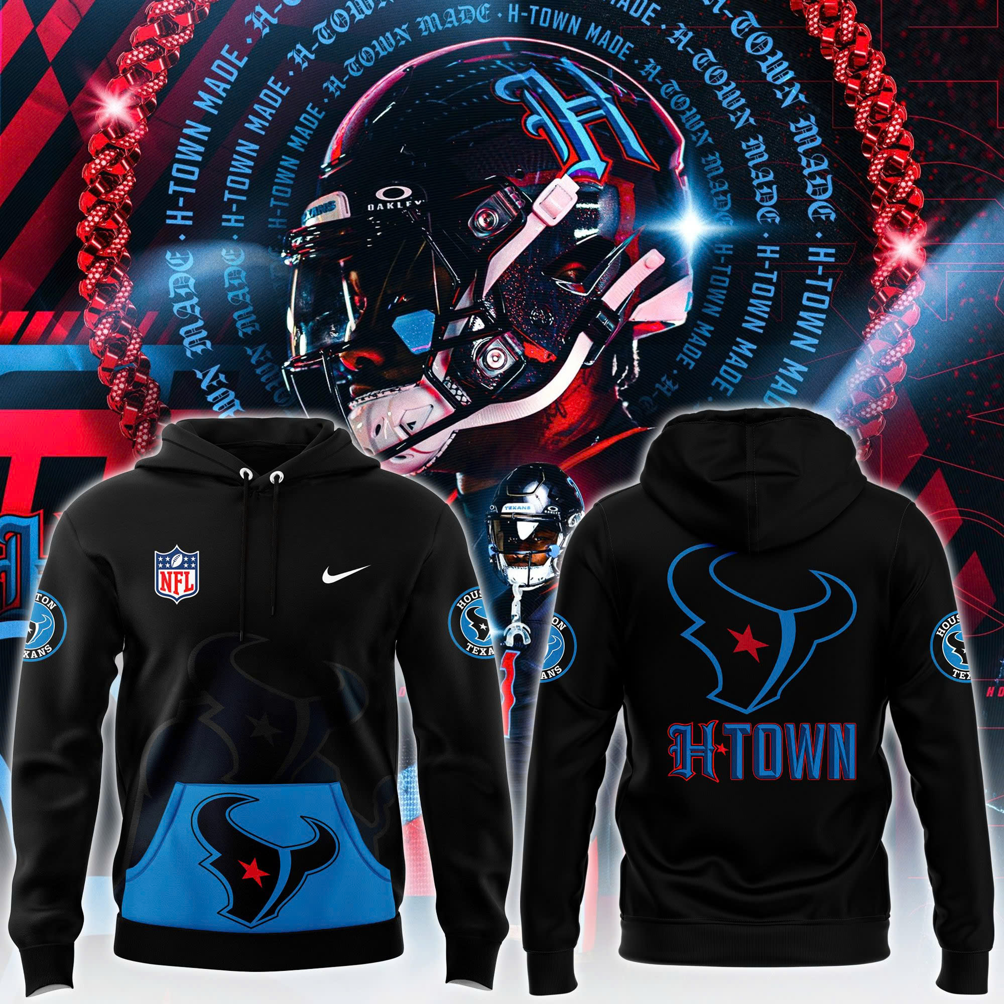 Houston Texans Pullover Hoodie - Famjoys Houston Texans Pullover Hoodie - Famjoys