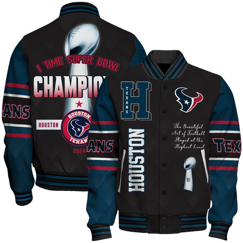 Houston Texans Super Bowl LIX Champions Explode And Ascend Varsity Jacket - Famjoys Houston Texans Super Bowl LIX Champions Explode And Ascend Varsity Jacket - Famjoys