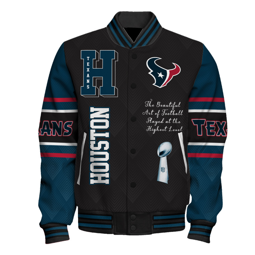 Houston Texans Super Bowl LIX Champions Explode And Ascend Varsity Jacket - Famjoys Houston Texans Super Bowl LIX Champions Explode And Ascend Varsity Jacket - Famjoys