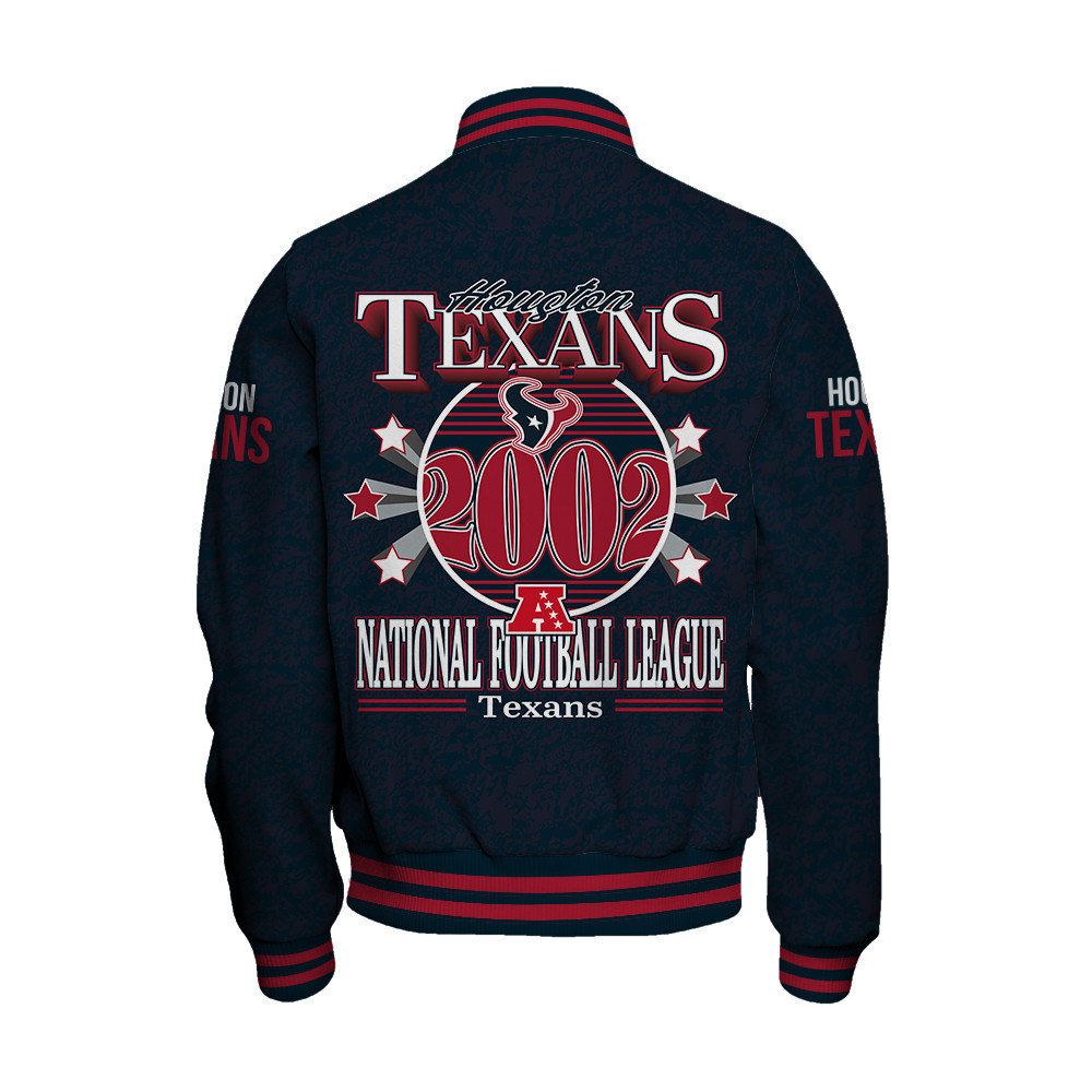 Houston Texans - Super Durable Unisex Varsity Jacket - Famjoys Houston Texans - Super Durable Unisex Varsity Jacket - Famjoys