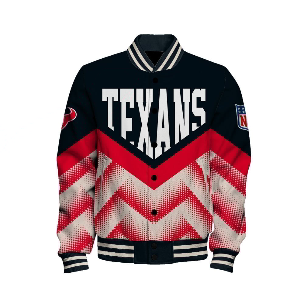 Houston Texans - We Are One Unisex Varsity Jacket - Famjoys Houston Texans - We Are One Unisex Varsity Jacket - Famjoys