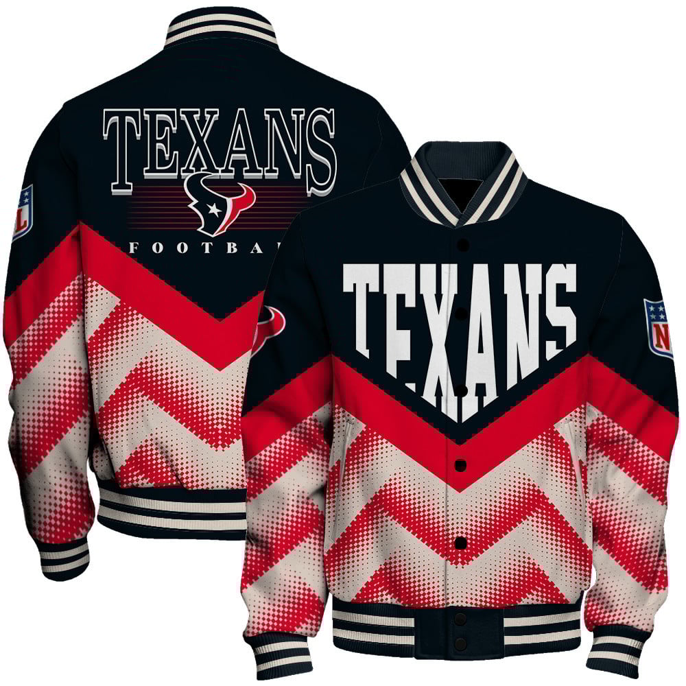 Houston Texans - We Are One Unisex Varsity Jacket - Famjoys Houston Texans - We Are One Unisex Varsity Jacket - Famjoys