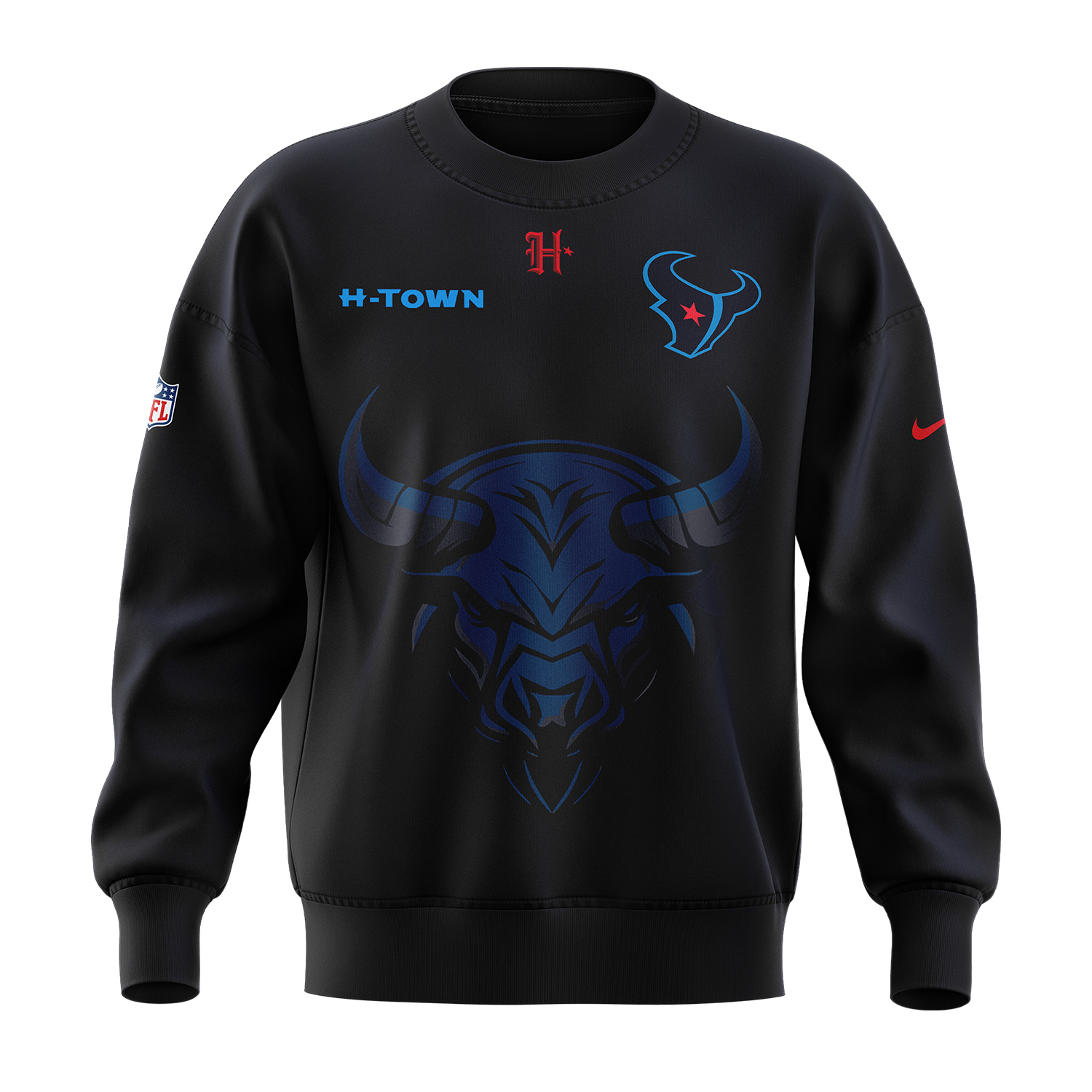 HTown Blue Houston Texans Alternate Game Sweatershirt - Famjoys HTown Blue Houston Texans Alternate Game Sweatershirt - Famjoys