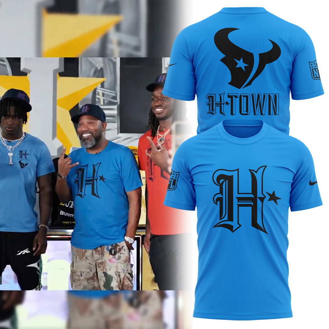 HTown Blue Houston Texans T-Shirt - Famjoys HTown Blue Houston Texans T-Shirt - Famjoys