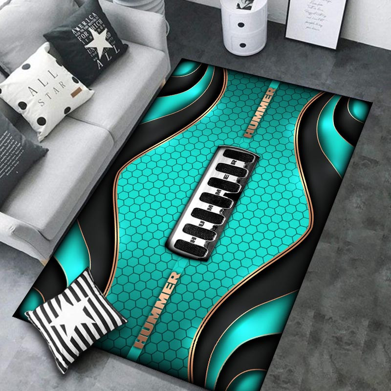 Hummer Area Rugs 3916 Multicolor - Famjoys Hummer Area Rugs 3916 Multicolor - Famjoys