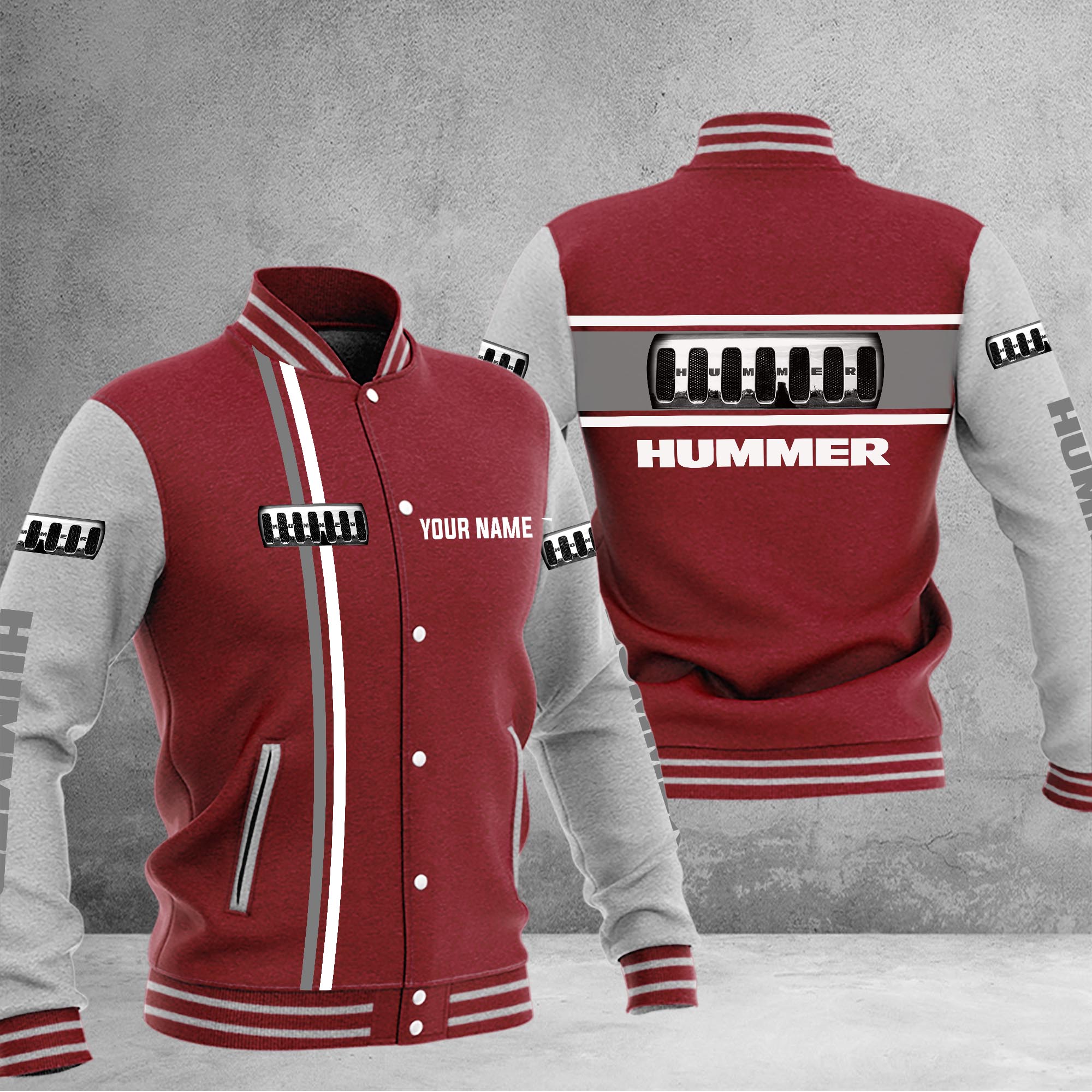 Hummer Baseball Jacket - Famjoys Hummer Baseball Jacket - Famjoys