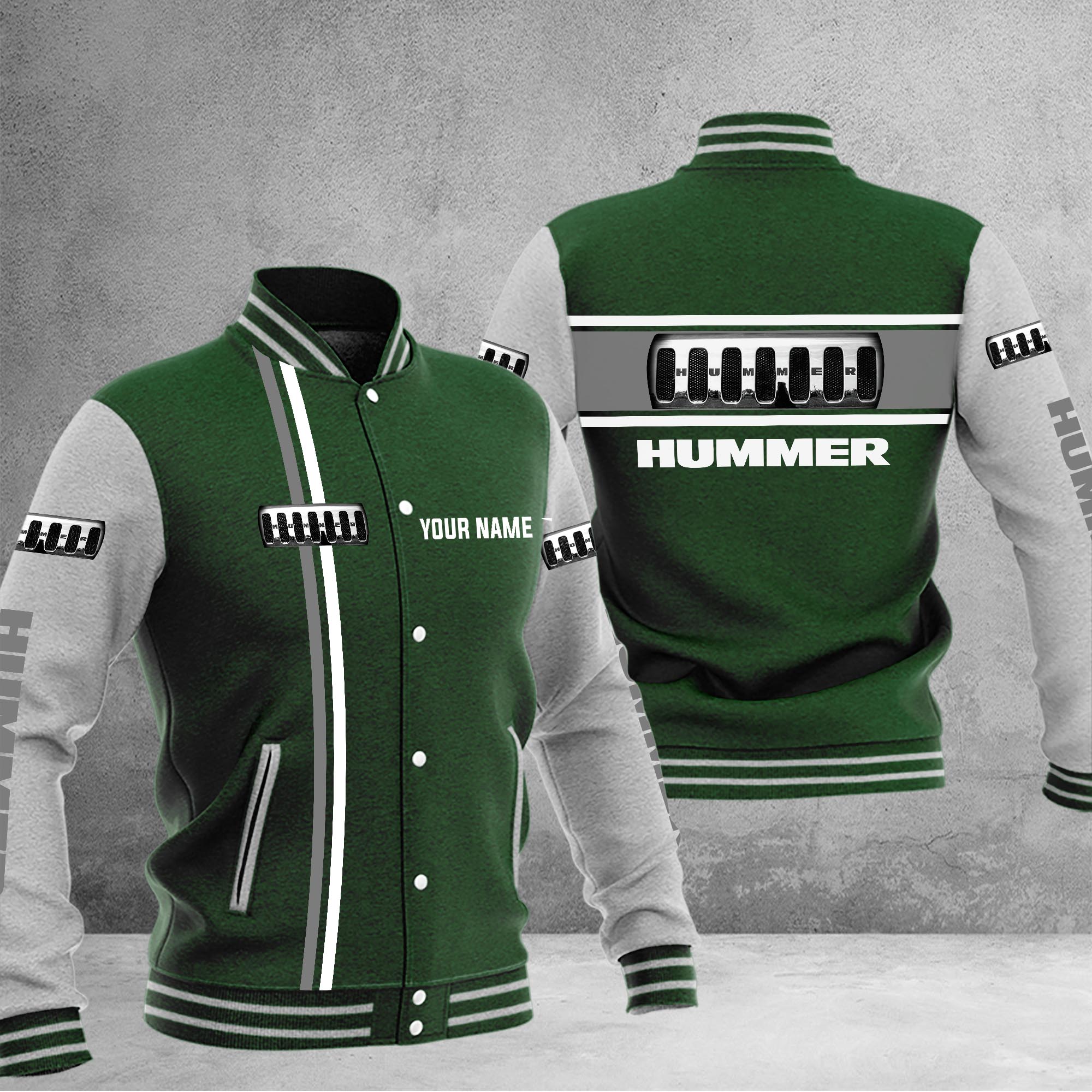 Hummer Baseball Jacket - Famjoys Hummer Baseball Jacket - Famjoys