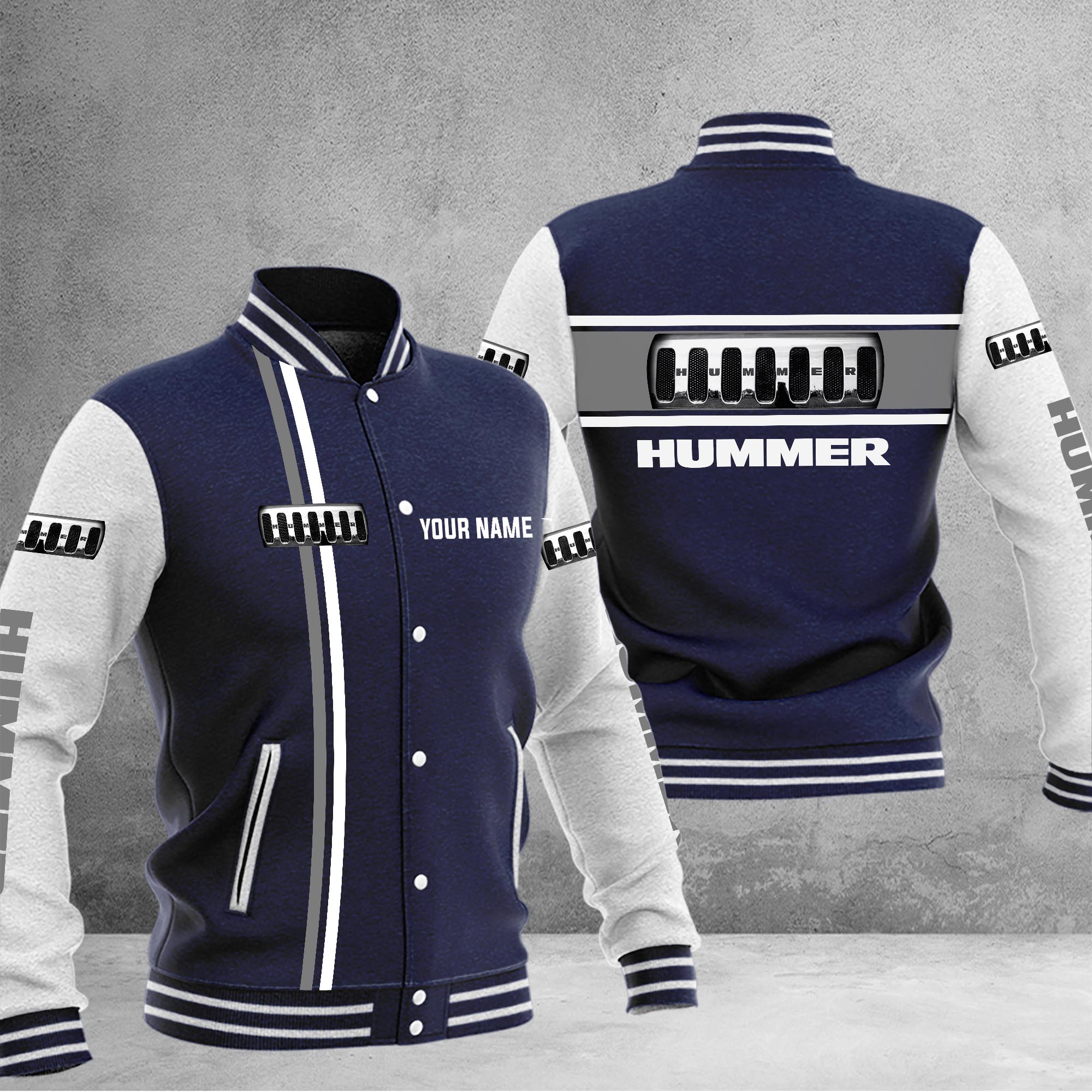 Hummer Baseball Jacket - Famjoys Hummer Baseball Jacket - Famjoys