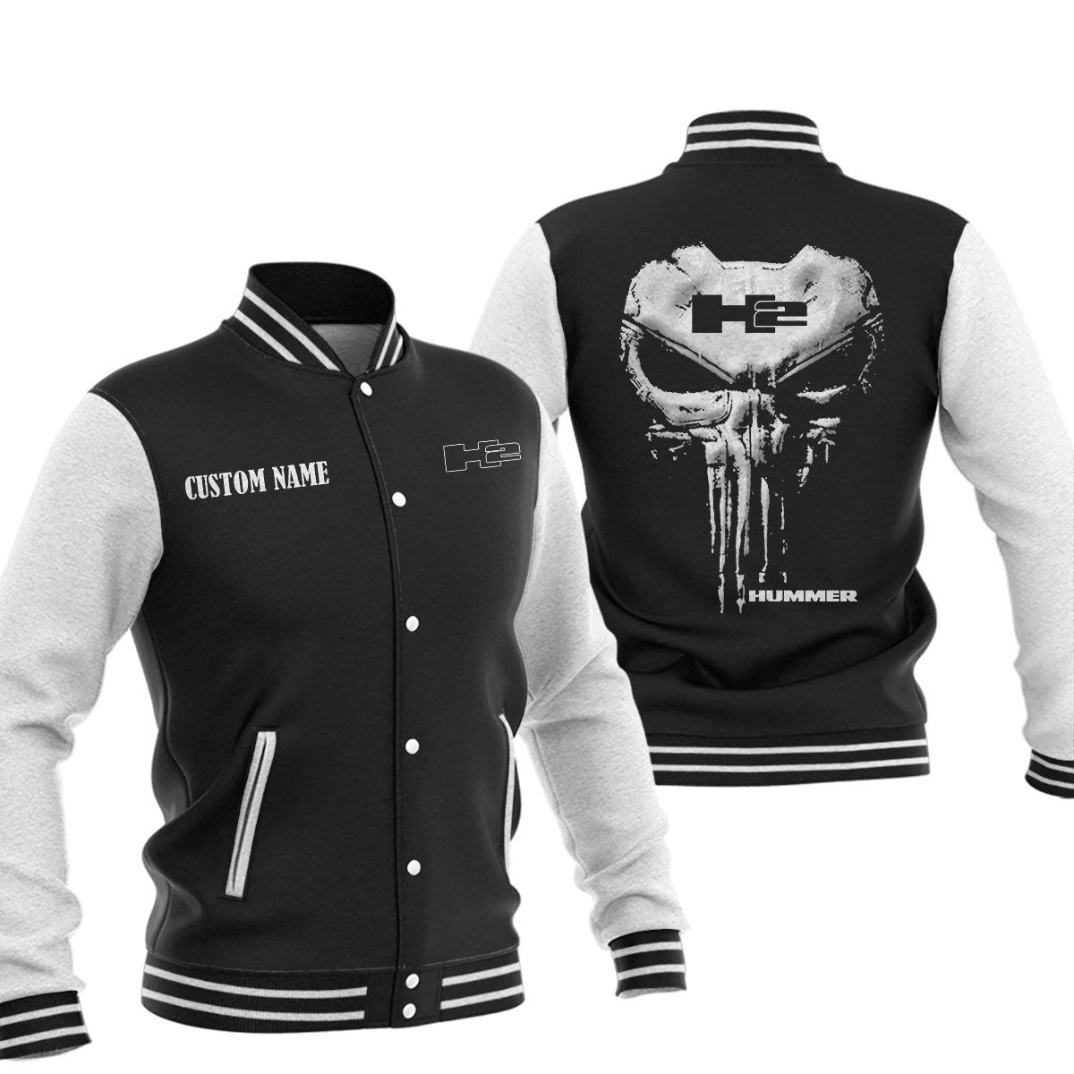 Hummer H2 Baseball Jacket, Multicolor 