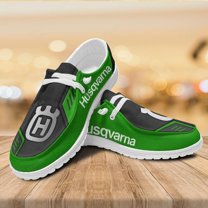Husqvarna Personalized Hey Dude Sports Shoes Custom Name Design Perfect Gift For Fans - Famjoys Husqvarna Personalized Hey Dude Sports Shoes Custom Name Design Perfect Gift For Fans - Famjoys