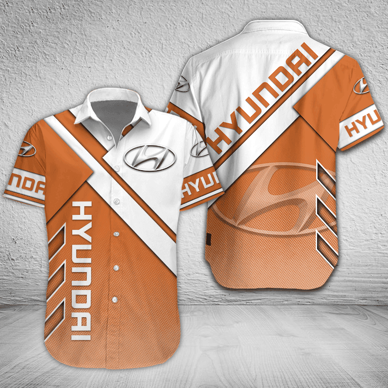 Hyundai Button Shirt Custom Name, Multicolor - Famjoys Hyundai Button Shirt Custom Name, Multicolor - Famjoys