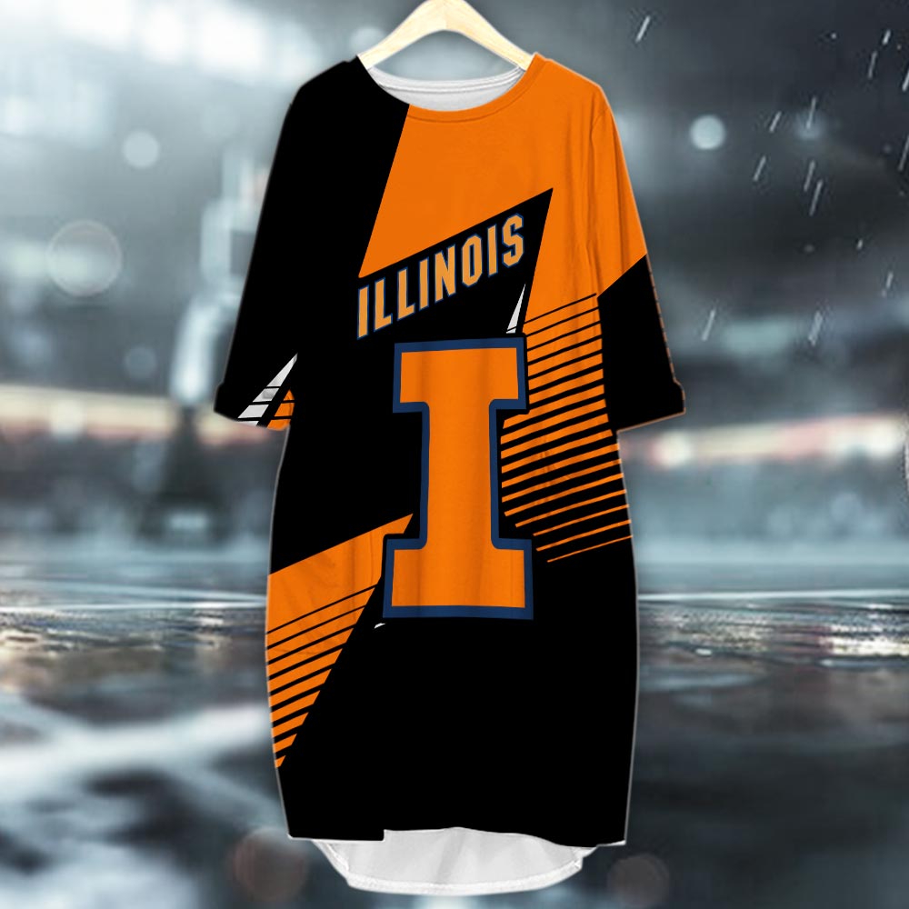 Illinois Fighting Illini 3D Apparel - Famjoys Illinois Fighting Illini 3D Apparel - Famjoys