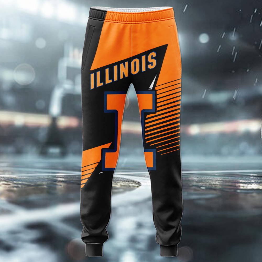 Illinois Fighting Illini 3D Apparel - Famjoys Illinois Fighting Illini 3D Apparel - Famjoys
