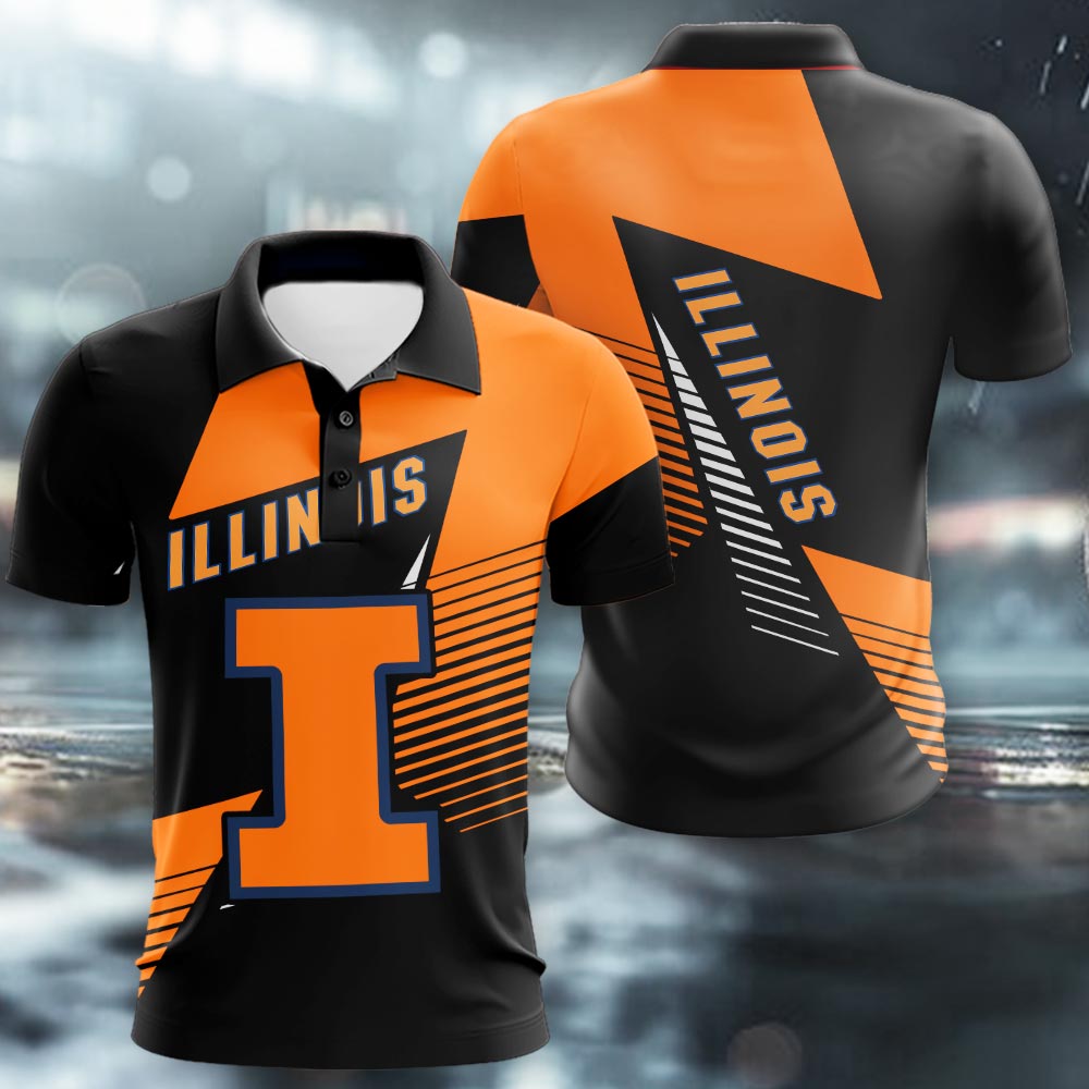Illinois Fighting Illini 3D Apparel - Famjoys Illinois Fighting Illini 3D Apparel - Famjoys