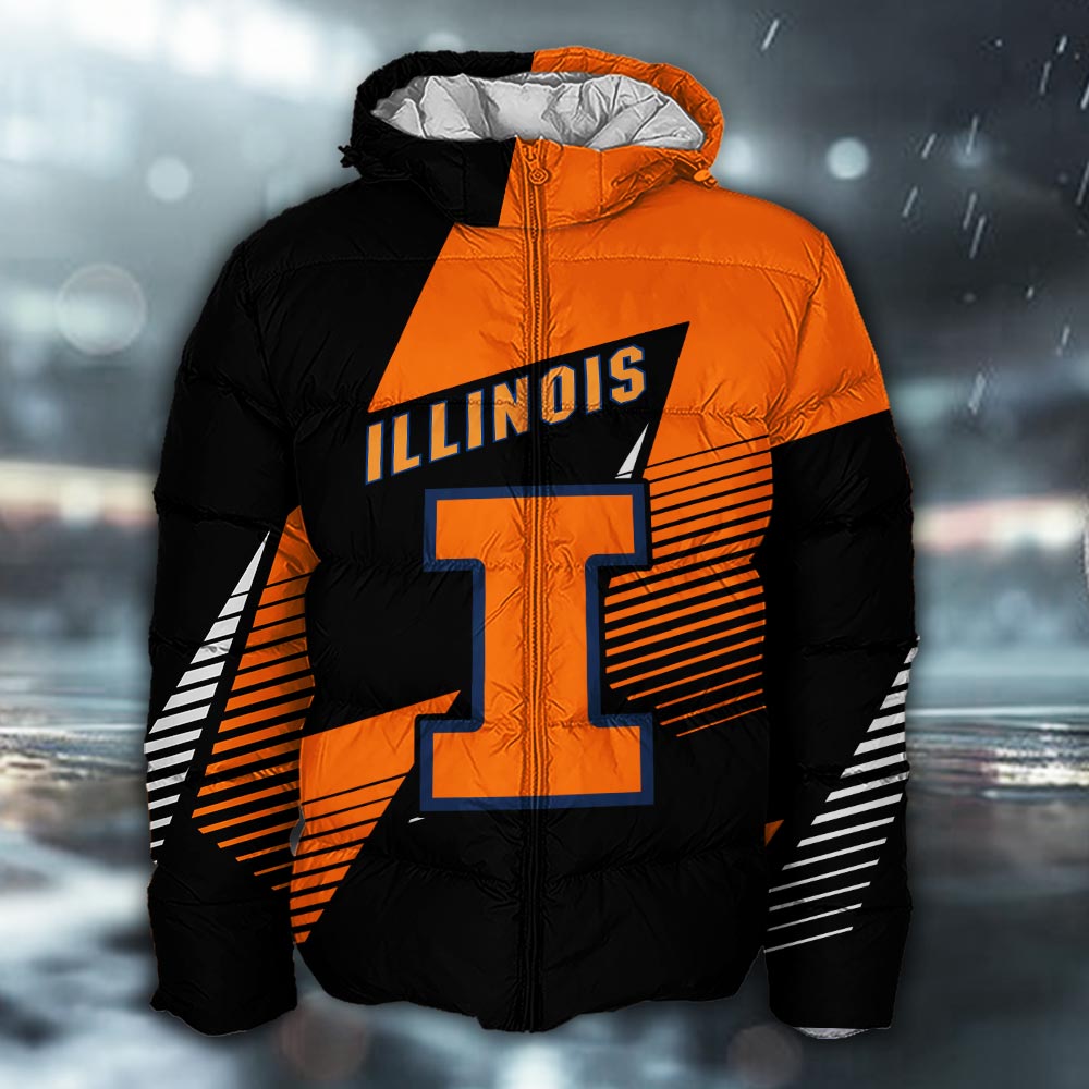 Illinois Fighting Illini 3D Apparel - Famjoys Illinois Fighting Illini 3D Apparel - Famjoys